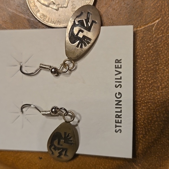 Vintage Kokopelli earrings - Picture 2 of 3